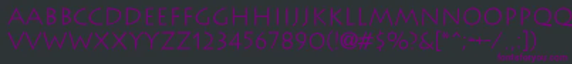 Lithographlight Font – Purple Fonts on Black Background