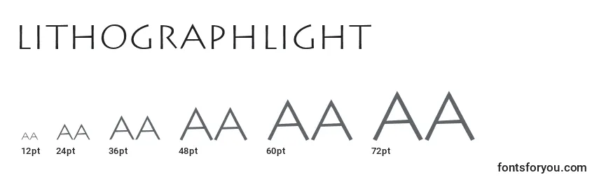 Lithographlight Font Sizes