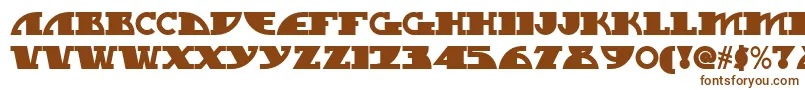 Mygalswoopynf Font – Brown Fonts on White Background