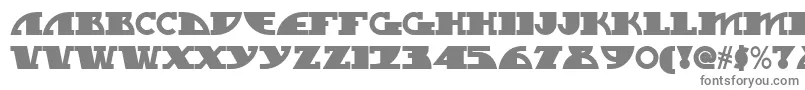 フォントMygalswoopynf – 白い背景に灰色の文字