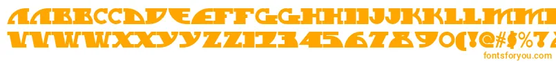 Mygalswoopynf Font – Orange Fonts on White Background