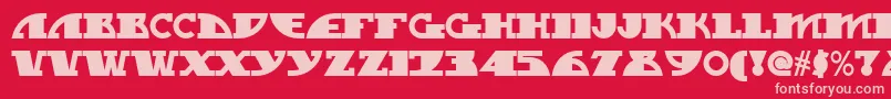 Mygalswoopynf Font – Pink Fonts on Red Background