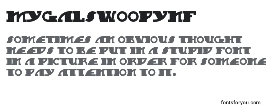 Mygalswoopynf (34980) Font