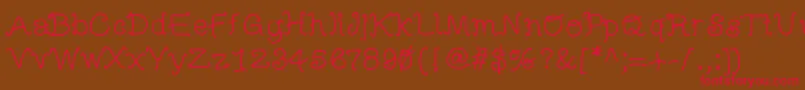 Mbfunscript Font – Red Fonts on Brown Background