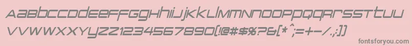 More about PcapTerminalCondensedItalic Font PcapTerminalCondensedItalic Font – Gray Fonts on Pink Background