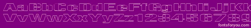 Telfho Font – Pink Fonts on Purple Background