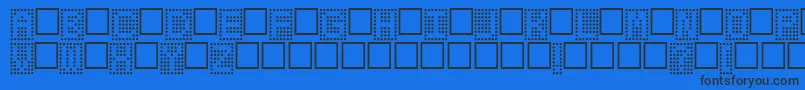 フォントToteboard – 黒い文字の青い背景