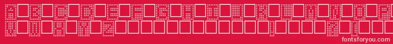 Toteboard Font – Pink Fonts on Red Background