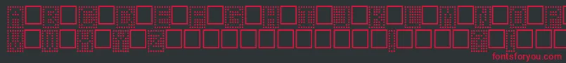 Toteboard Font – Red Fonts on Black Background