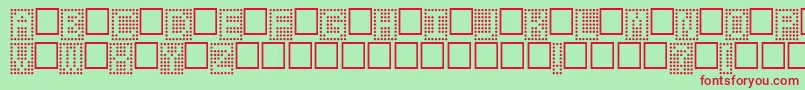 Шрифт Toteboard – красные шрифты на зелёном фоне