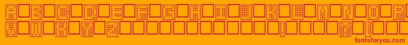 Шрифт Toteboard – красные шрифты на оранжевом фоне