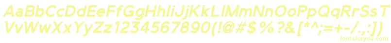 ElliotsansBolditalic-Schriftart – Gelbe Schriften