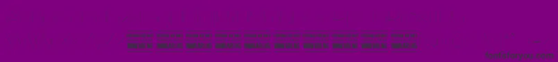 Czcionka BunyaThinPersonal – czarne czcionki na fioletowym tle