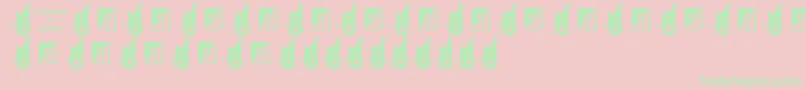 Eastergirl-fontti – vihreät fontit vaaleanpunaisella taustalla