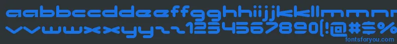 NoclocksRegular Font – Blue Fonts on Black Background