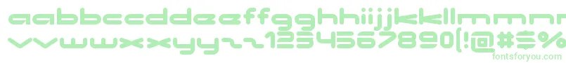 NoclocksRegular Font – Green Fonts on White Background
