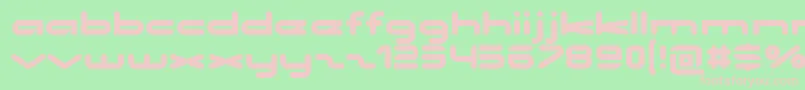 NoclocksRegular Font – Pink Fonts on Green Background