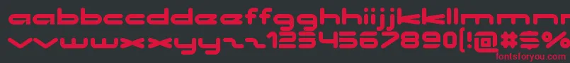 NoclocksRegular-Schriftart – Rote Schriften auf schwarzem Hintergrund