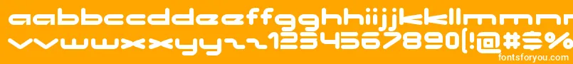 NoclocksRegular Font – White Fonts on Orange Background