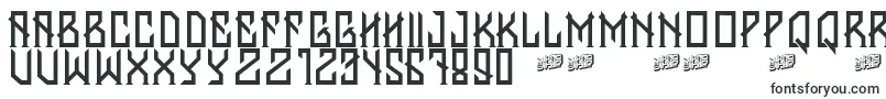 Шрифт BantenUnfamous – старые шрифты