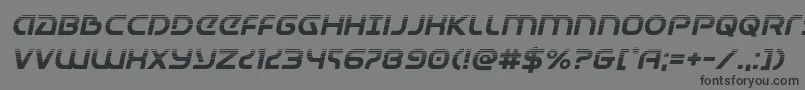 Шрифт Universaljackhalfital – чёрные шрифты на сером фоне