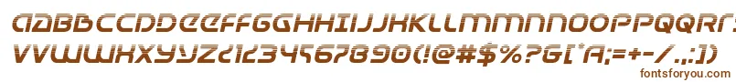 Шрифт Universaljackhalfital – коричневые шрифты на белом фоне