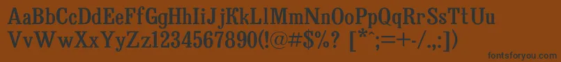 Bruskovayac Font – Black Fonts on Brown Background