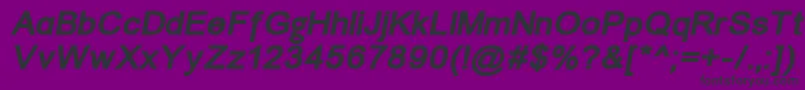 Un1251bi Font – Black Fonts on Purple Background