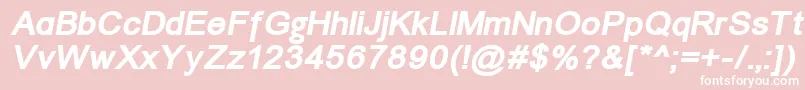 Un1251bi Font – White Fonts on Pink Background