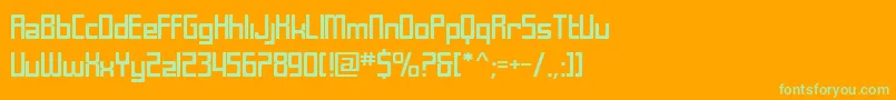 Saiba mais sobre a fonte SfLaundromaticExtended Fonte SfLaundromaticExtended – fontes verdes em um fundo laranja