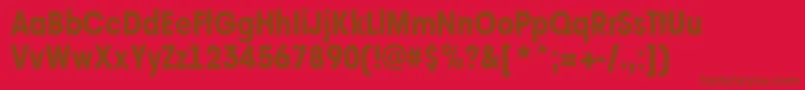 More about AAvantetcknrExtrabold Font AAvantetcknrExtrabold Font – Brown Fonts on Red Background
