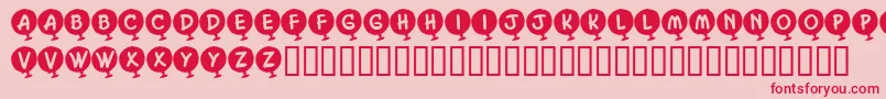 More about KrHelium Font KrHelium Font – Red Fonts on Pink Background