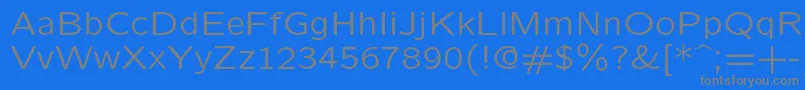 Lmsansquot8Regular Font – Gray Fonts on Blue Background