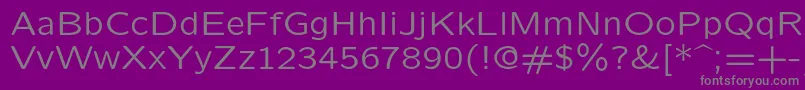 Lmsansquot8Regular-Schriftart – Graue Schriften auf violettem Hintergrund