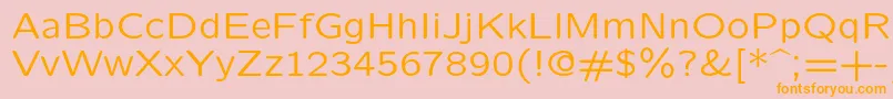 Police Lmsansquot8Regular – polices orange sur fond rose