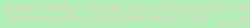 Lmsansquot8Regular Font – Pink Fonts on Green Background