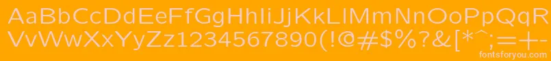 Czcionka Lmsansquot8Regular – różowe czcionki na pomarańczowym tle