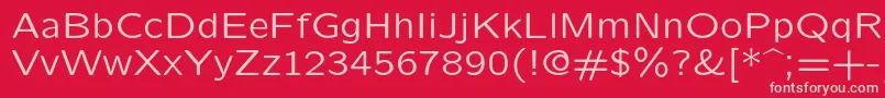 Lmsansquot8Regular-Schriftart – Rosa Schriften auf rotem Hintergrund