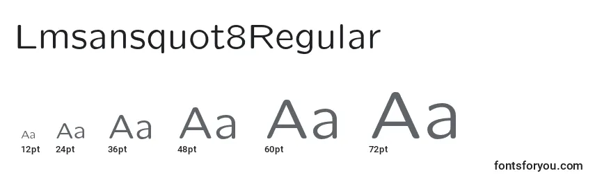 Размеры шрифта Lmsansquot8Regular