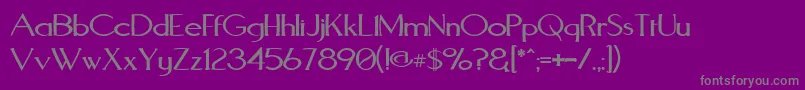 fuente AquaductWarp – Fuentes Grises Sobre Fondo Morado