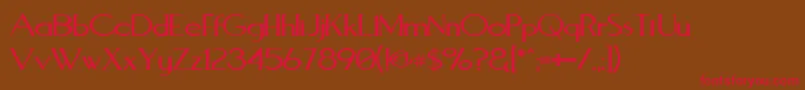 AquaductWarp Font – Red Fonts on Brown Background
