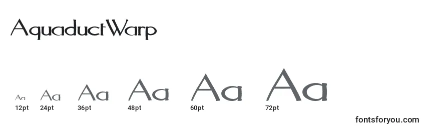 Размеры шрифта AquaductWarp