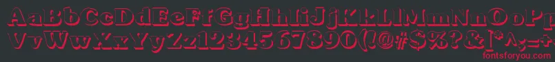 SubwayShadow Font – Red Fonts on Black Background