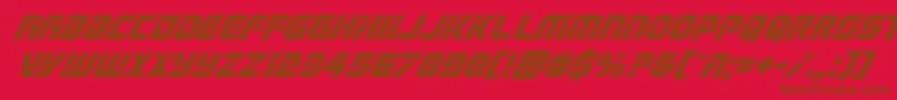 Legiosabinabevelital Font – Brown Fonts on Red Background