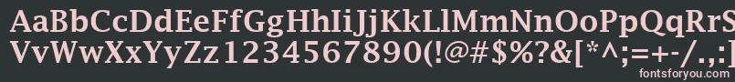 LucidaFaxDemibold Font – Pink Fonts on Black Background