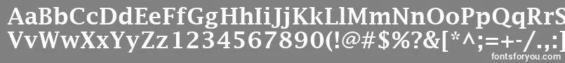 LucidaFaxDemibold Font – White Fonts on Gray Background