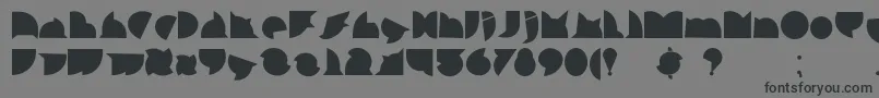 CallejeraNegra Font – Black Fonts on Gray Background
