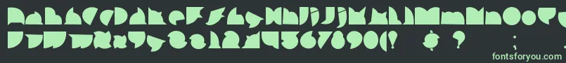 CallejeraNegra Font – Green Fonts on Black Background