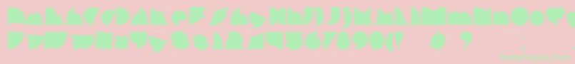 CallejeraNegra Font – Green Fonts on Pink Background