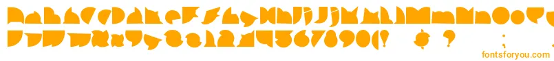 CallejeraNegra Font – Orange Fonts on White Background